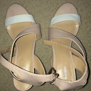Used Express Heeled Sandals Size 9